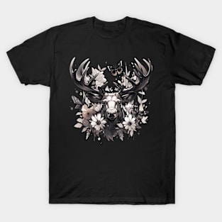 Elk deer nature Scandinavian forest T-Shirt